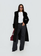 After Party Shearling Jacket Black