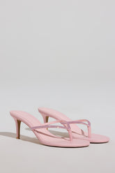 Heeled Sandal in Blush Pink