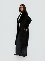 After Party Shearling Jacket Black