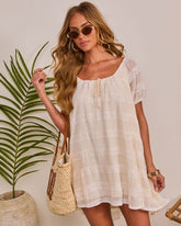 Airy Daydream Chiffon Babydoll Mini Dress