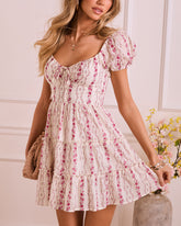 Roselle Dawn Fit And Flare Floral Mini Dress