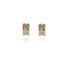 Cachet London Suzy Polished Gold Clip On Earrings