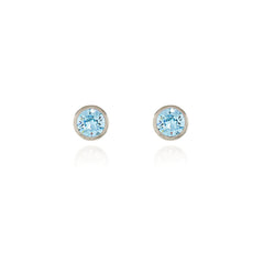 Cachet London Thisbe Silver Aquamarine Earrings