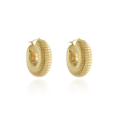 Cachet London Fifer Gold Hoop Earrings