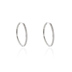 Cachet London Vice Silver Hoop Earrings