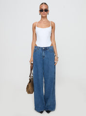All Tied Up Bodysuit White Tall
