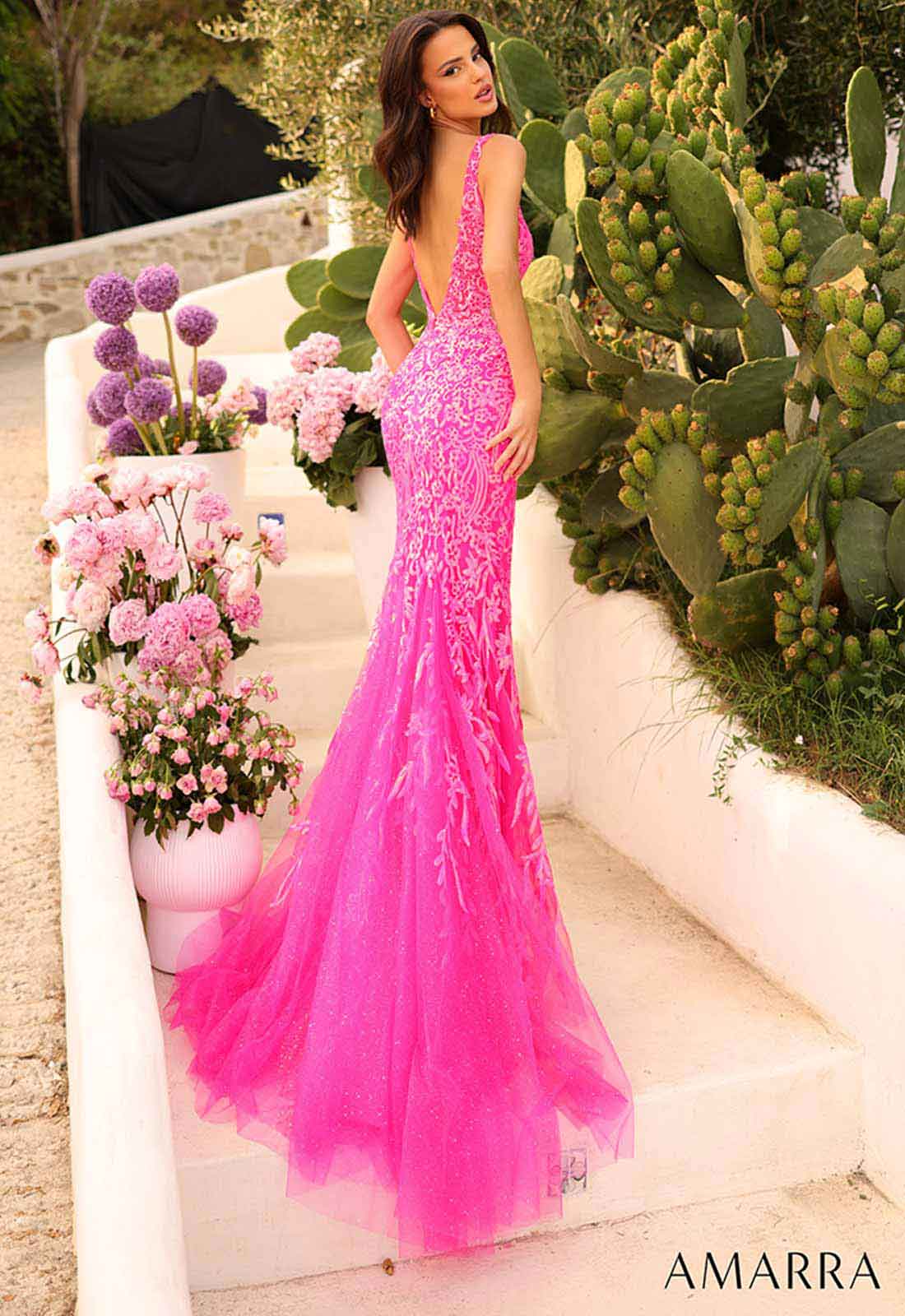 Amarra Fuschia Angelina Maxi Dress