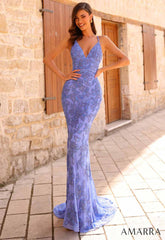 Amarra Blue Margot Prom Dress