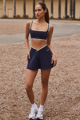Soft Active Crossover Mini Skort in Midnight