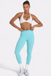 Soft Active Leggings in Aqua