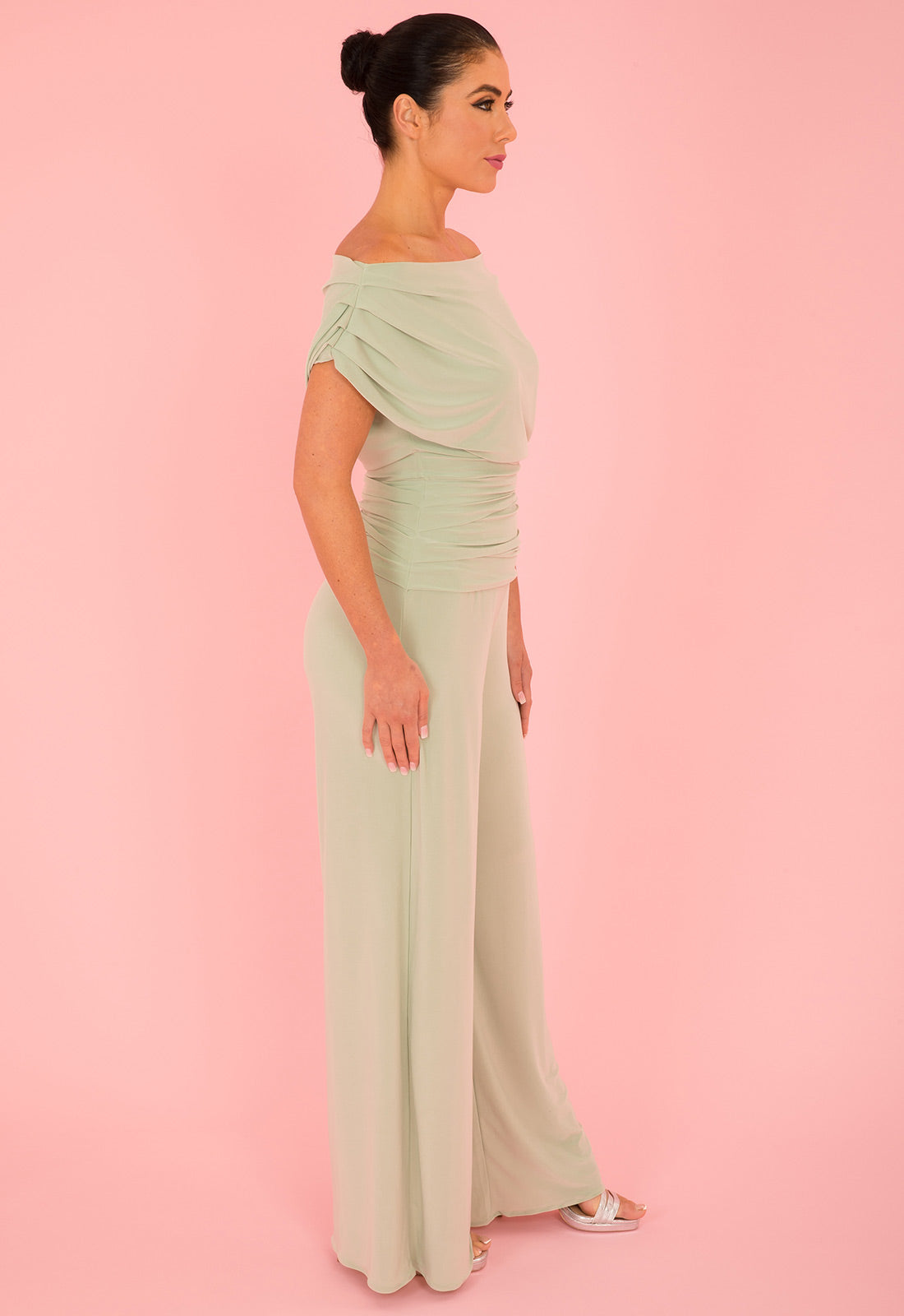 Atom Label Sage Green Carbon Jumpsuit