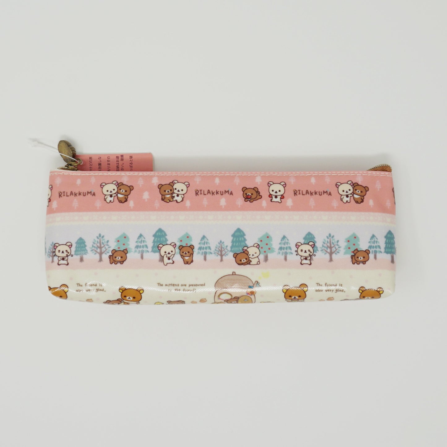 2016 Chairoikoguma Zipper Pen Pouch - Gloves Gift Theme - Rilakkuma