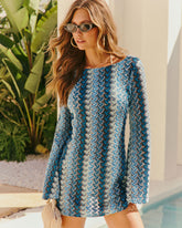 Mylie Abstract Crochet Lace Mini Dress