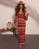 Tropic Allure Crochet Cover Up Maxi Dress