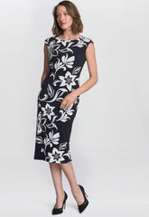 Gina Bacconi Marjorie Floral Shift Dress