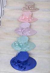 Gina Bacconi Hydrangea Wide Brimmed Hat