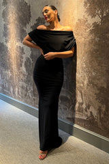 Atom Label Black Platinum Gown