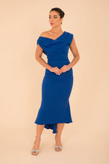 Atom Label Cobalt Blue Mercury Dress
