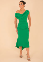 Atom Label Emerald Green Mercury Dress