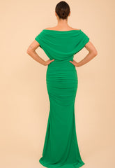 Atom Label Emerald Green Platinum Gown