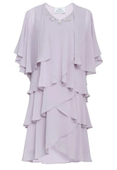 Gina Bacconi Dawn Tiered Dress And Jacket
