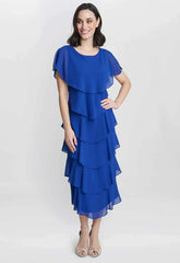 Gina Baccon Blue Tessa Cocktail Dress