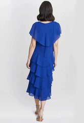 Gina Baccon Blue Tessa Cocktail Dress