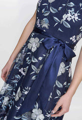 Gina Bacconi Blue Judith Maxi Dress