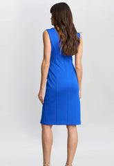 Gina Bacconi Cobalt Elsie Wrap Dress