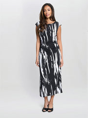 Gina Bacconi Lucia Abstract Print Dress
