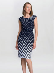 Gina Bacconi Minnie Abstract Print Dress