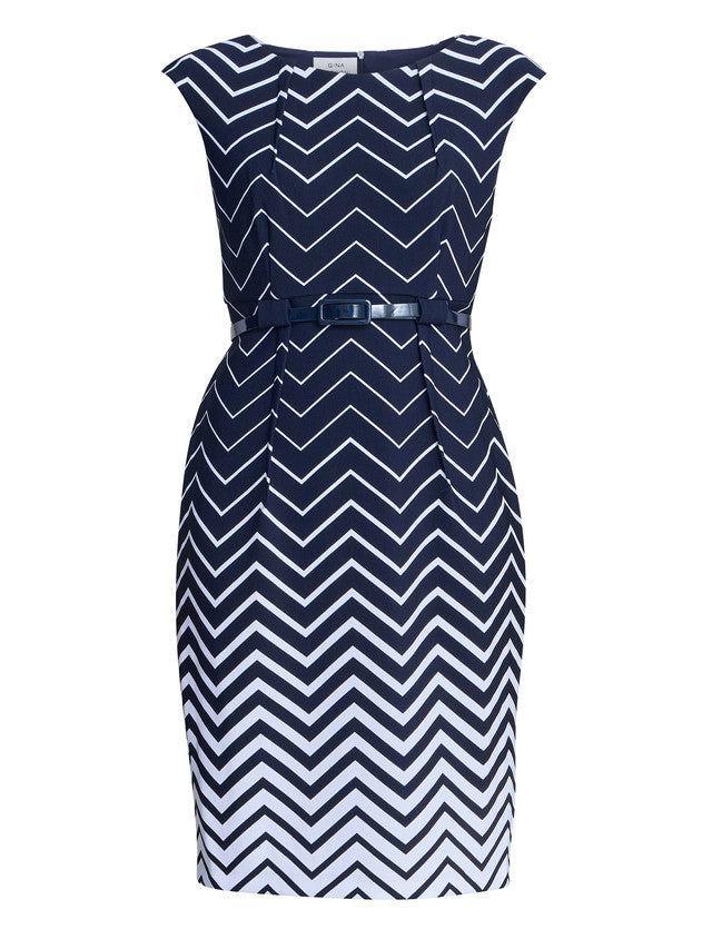 Gina Bacconi Minnie Abstract Print Dress
