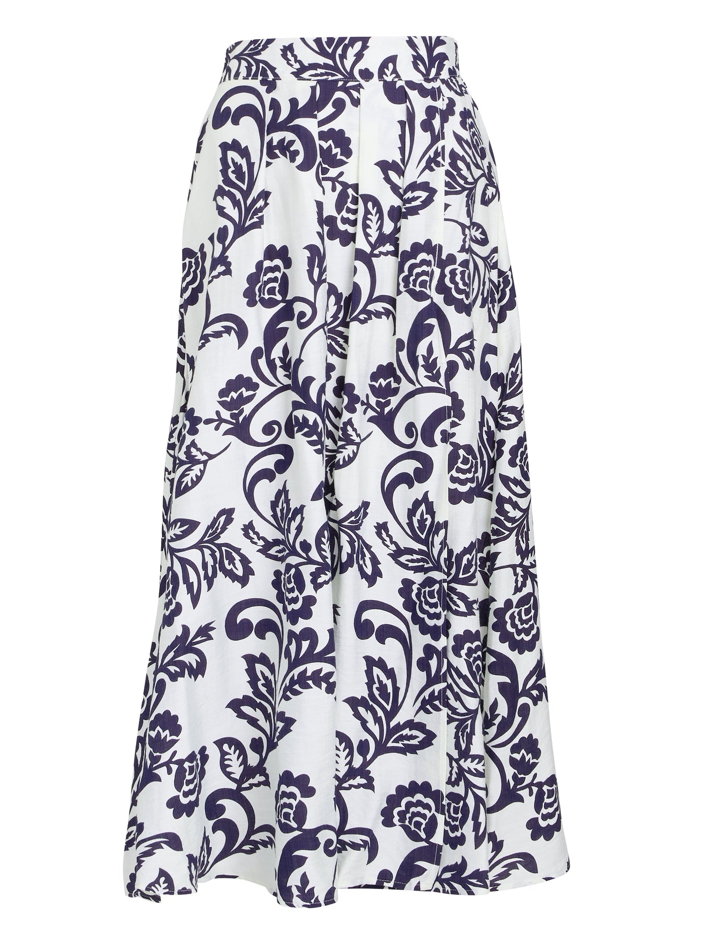 Gina Bacconi Navy / White Debbi Navy White Floral Skirt