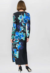 Gina Bacconi Black / Multi Eli Floral Print Maxi Dress