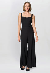 Gina Bacconi Black Emy Black Wide-Leg Jumpsuit