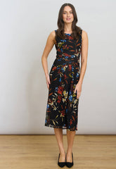 Gina Bacconi Black / Multi Gina Sleeveless Floral Dress