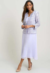 Gina Bacconi LILAC Page Fancy Jacket & Chiffon Dress