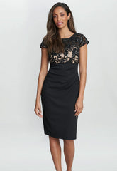 Gina Bacconi Black Maddison Cocktail Dress