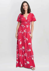 Gina Bacconi Fabiana Jersey Maxi Dress