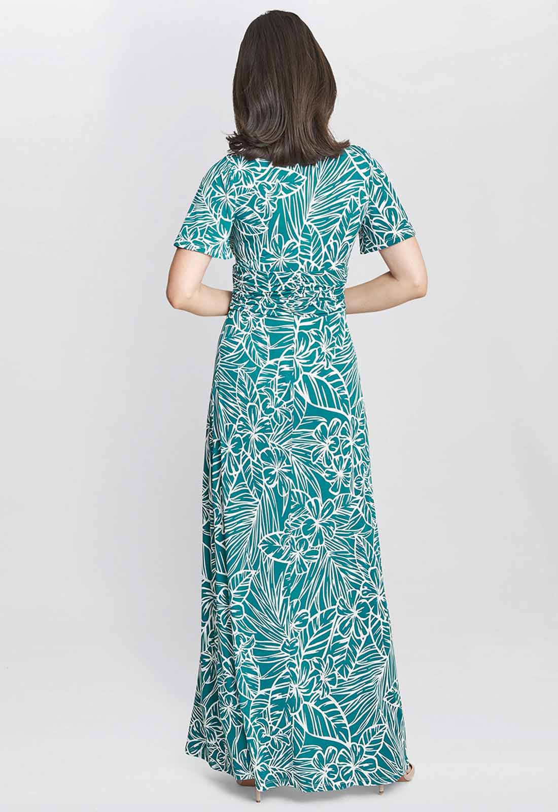 Gina Bacconi Fatima Jersey Maxi Dress