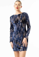 Angeleye Blue Alina Sparkle Party Dress