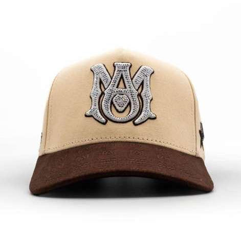 AMR Crystal Bigg Boss Cap - Beige/Café