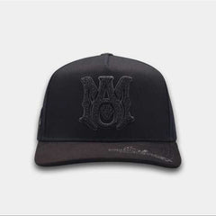 AMR Dark Grey Cristales Bigg Boss Cap - Black