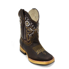 Bandoleros Kids Square Toe Cowboy Boot