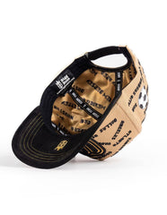 Bigg Boss Mexico WC Cities Snapback Hat – Tan & Black