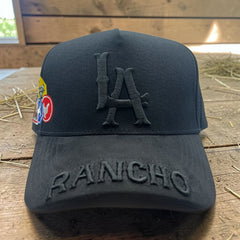 Black LA Rancho Snapback Hat