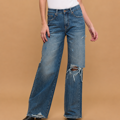 High-rise Tummy Control Wide Leg Jeans