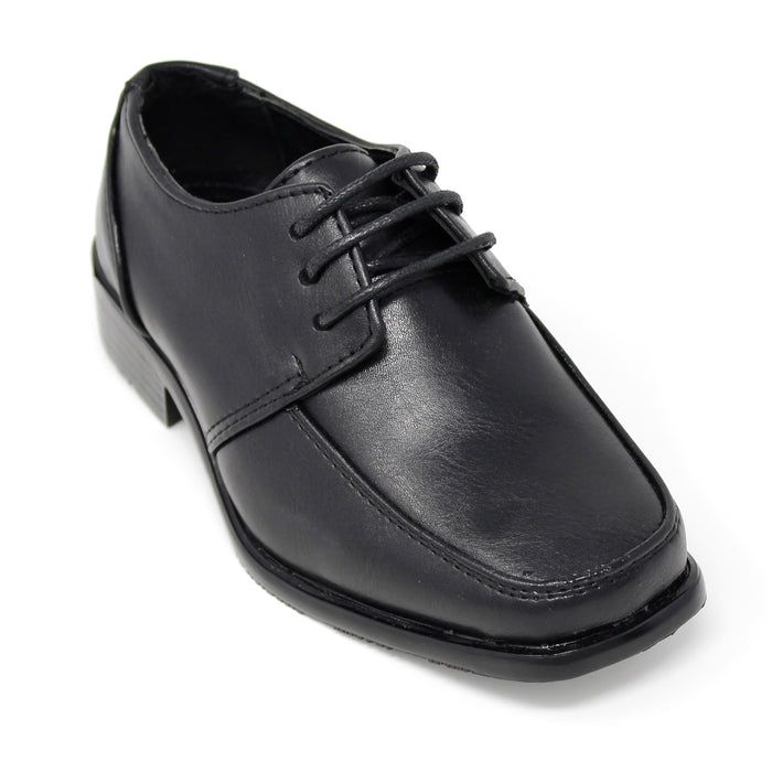 Junior Lace-Up Loafers- Black