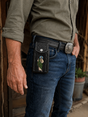 Leather San Judas Cell Phone Case