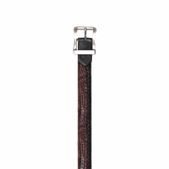 Los Altos Caiman Belly Belt - Black Cherry